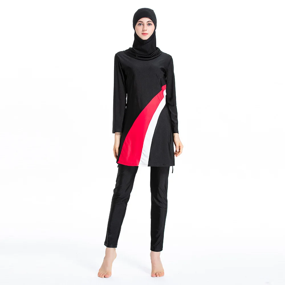 Купальник для женщин Арабский исламский пляжный костюм с полным покрытием
