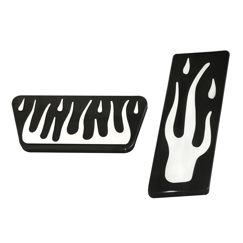 

Gas and Brake Pedal Cover Auto Foot Pedal Pad Kit Retrofitting Accessories for Wrangler JK Series 07-17