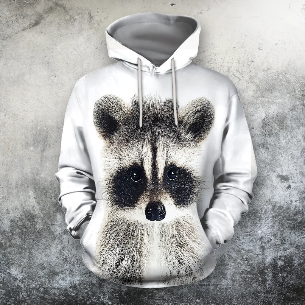 3D All Over Print Raccoon  New Fashion Tracksuit casual  Zipper/Hoodie/Sweatshirt/Jacket/Men Women