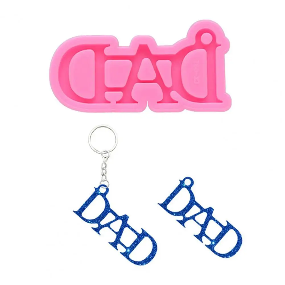 

Keychain Mold DIY DAD Letter Shape Silicone Multi-use Cake Mould for Kitchen