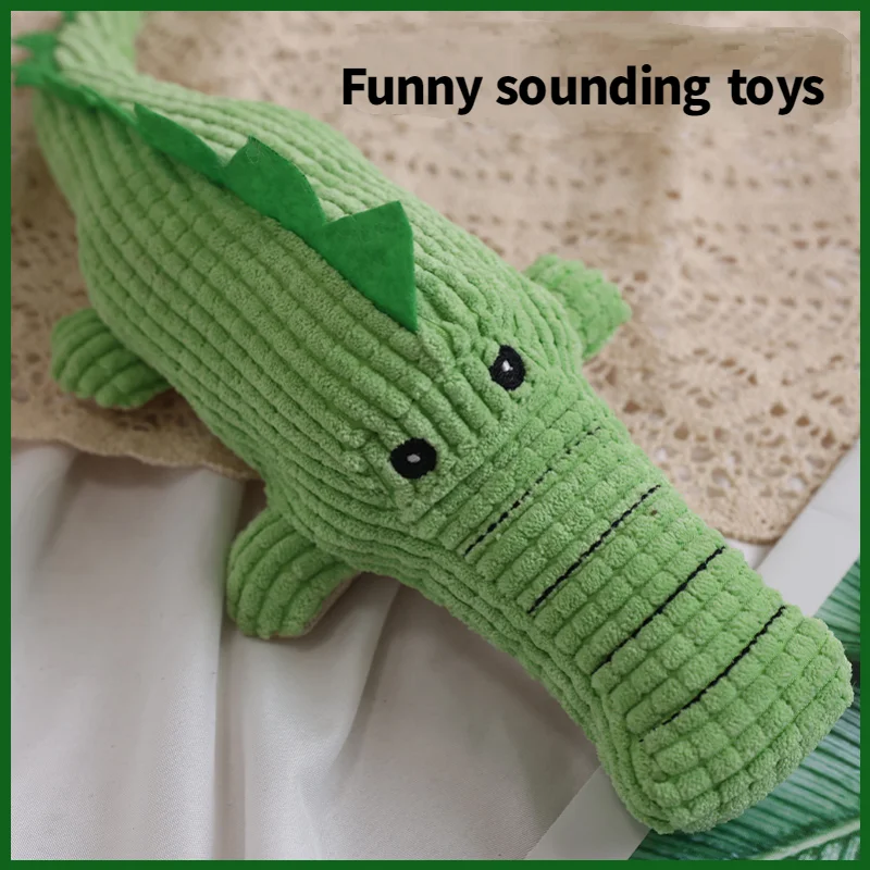 

Милая плюшевая игрушка для собак из мультфильма издаст звуки, забавные и интерактивные звуки. Товары для домашних животных для собак