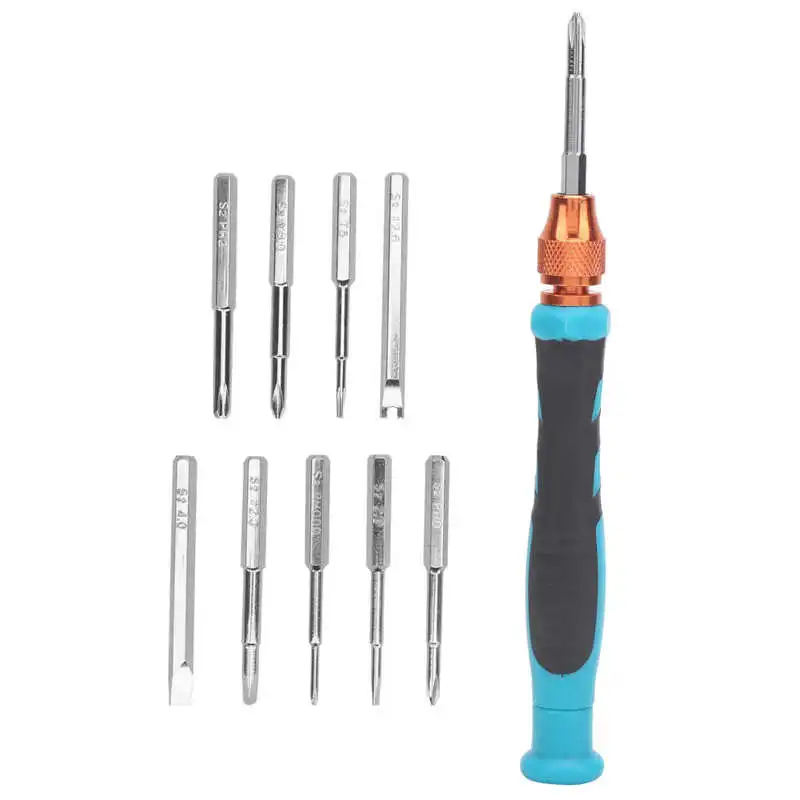 

11 шт./компл. Точная Отвертка Набор бит с ручкой бытовые инструменты для ремонта для телефона Камера отвертка для компьютера