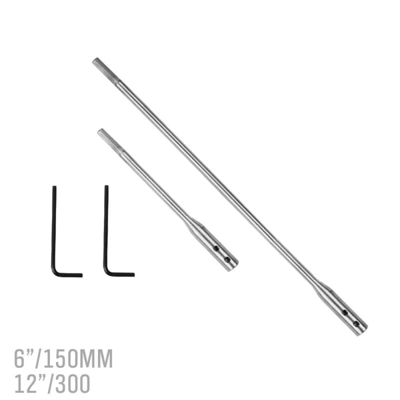 

150/300mm Extention bar Hex Shank Kit Tool Silver Accessories Drill Bit
