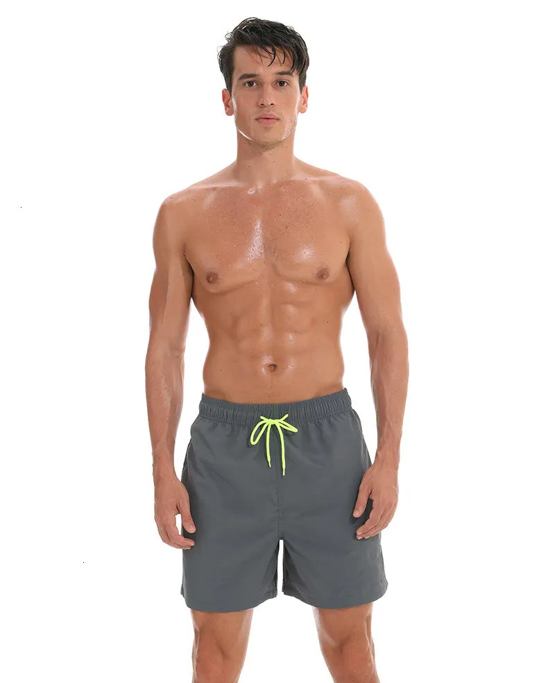 Мужская одежда для плавания, мужские плавки, мужские плавки, Maillot De Bain Homme, купальный костюм, бермуды, пляжная одежда для серфинга, мужские пляжные шорты - Цвет: gray