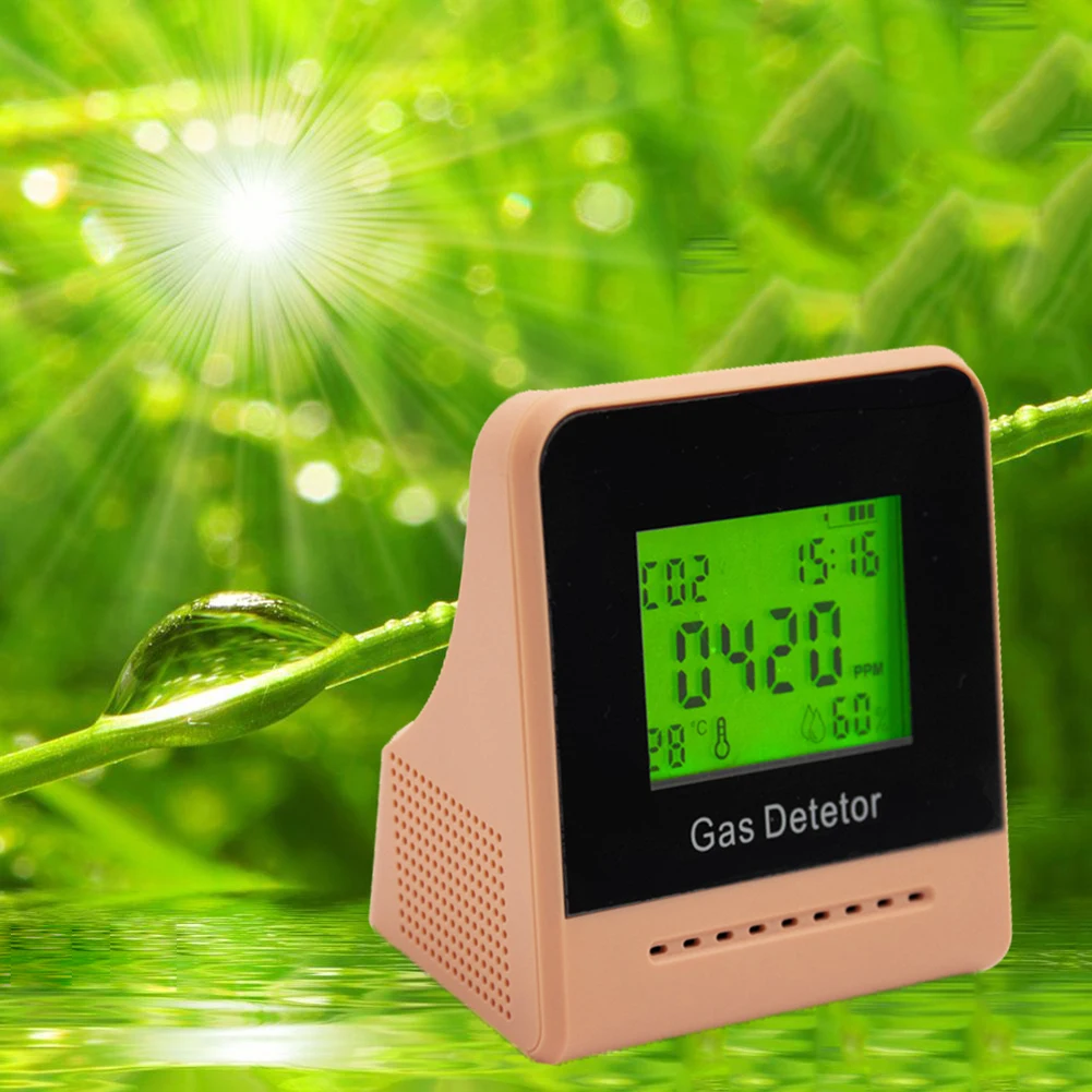 

Air Quality Carbon Dioxide CO2 Meter Temperature Humidity Tester with Clock