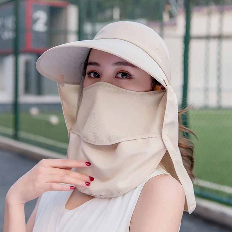 

2021 New Wide Brim Sun Hat Outdoor Fishing Cycling Hat Fisherman Hat UV Protection Sunshade Cap Big Eaves Adjustable Hat