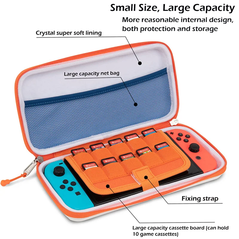 

Military Grade Switch Case Portable PC Hard Cover Shell Handbag Waterproof Travel Storage Bag For Nintendo Switch Accessories