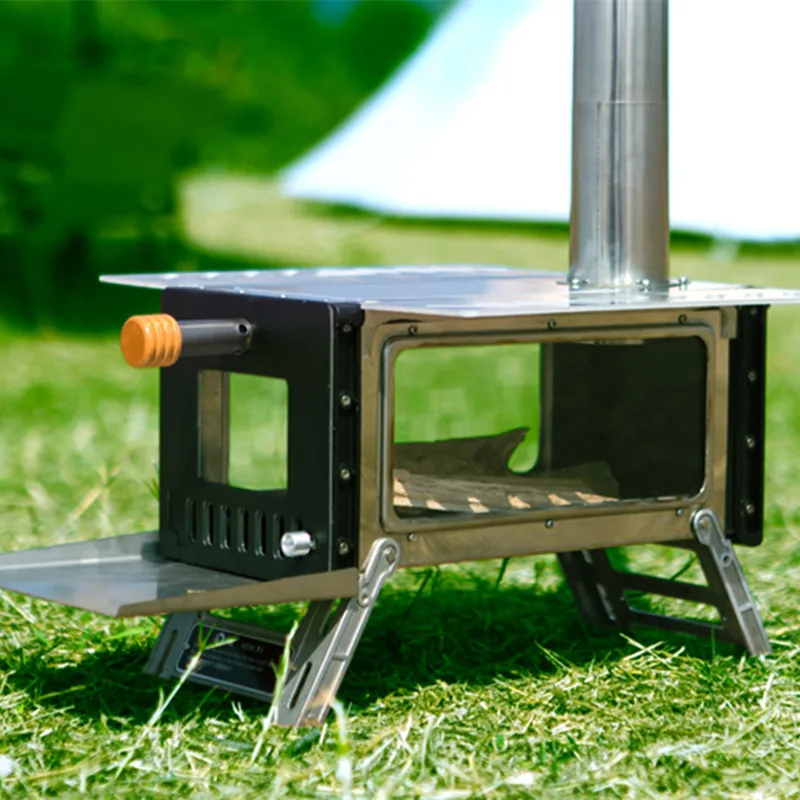Hantu Portable Ultralight Mini Stainless Steel Outdoor Camping Wood Stove Picnic BBQ Cooking Supplies Burning Equipment | Спорт и