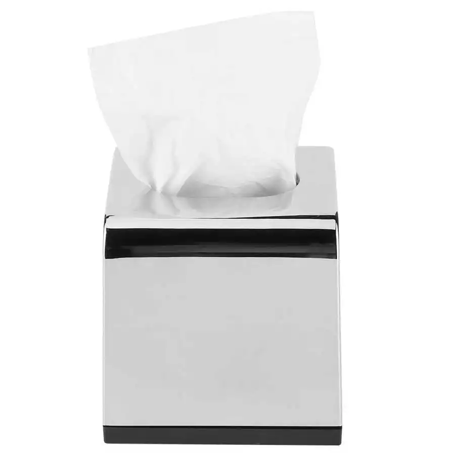 

tissue paper toilet paper Electroplate Large Tissue Box Napkin Paper Storage Case for Home Living Room Bathroom Hotel
