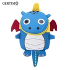 Детские школьные ранцы с 3d-рисунком огненного дракона, Водонепроницаемые Светоотражающие школьные ранцы для маленьких мальчиков и девочек