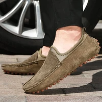 extra large size men loafers shoes soft comfortable moccasins shoes leather shoes lightweight slip on sports shoes travel shoes