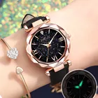 Новинка 2021, модные женские часы контрастного дизайна, часы унисекс в горошек с маленькими звездами и матовым ремешком, часы в горошек с римскими шкалами