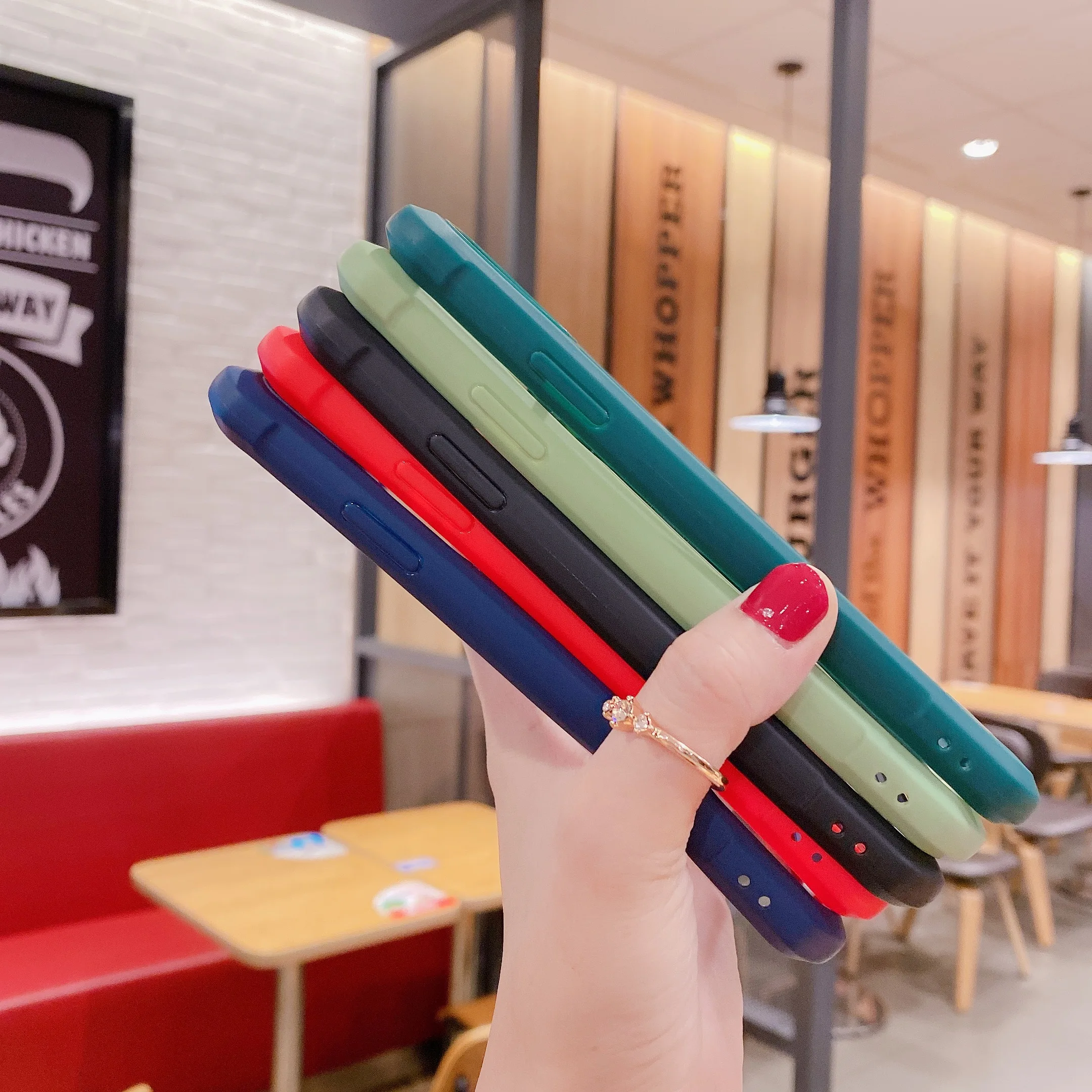 

Len Full Protective Transparent Phone Case For Samsung M01 Core M11 M21 M31 M51 M30s M31S S20 S9 Shockproof Frame Clear Case