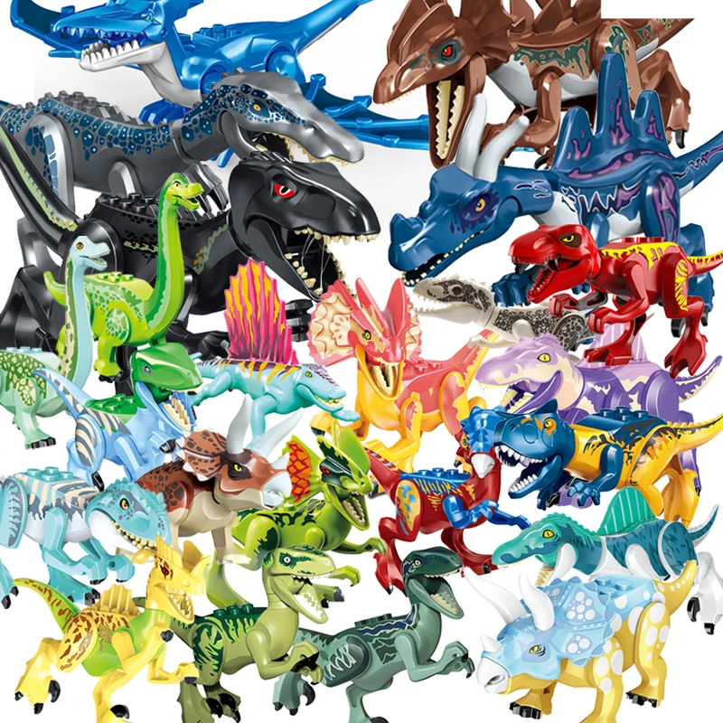 Конструктор детский Мир динозавров большой размер сборный тираннозавр модель