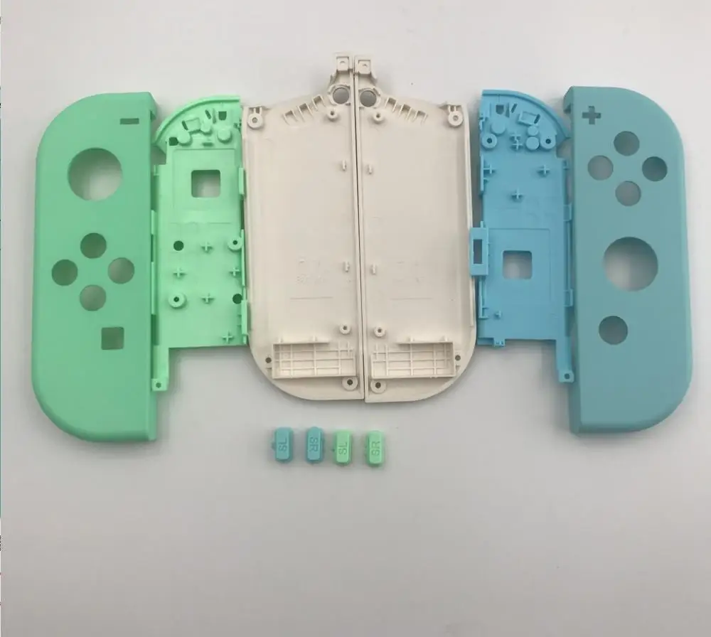 5 комплектов Сменный Чехол для джойстика с левой и правой стороны красный/серый