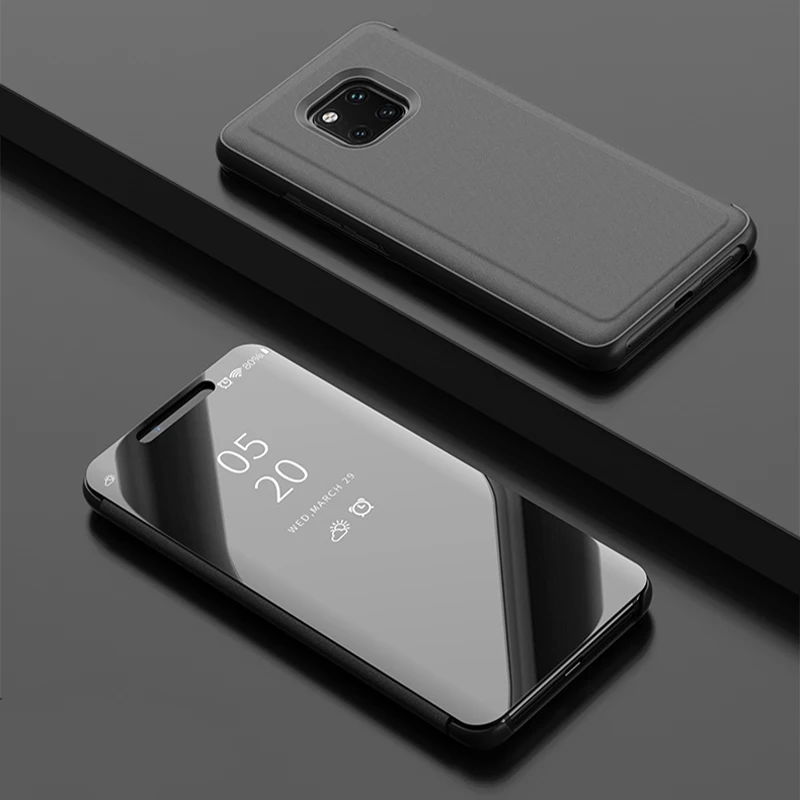 Умный зеркальный чехол для телефона для huawei Y5 Y6 Y7 Y9 Y6 Pro Y6 Y7 Y9 Prime Y5 Y6 Y9 Nova 5 5i Pro 2 2i 3i 3e 4 4e Lite Полное покрытие