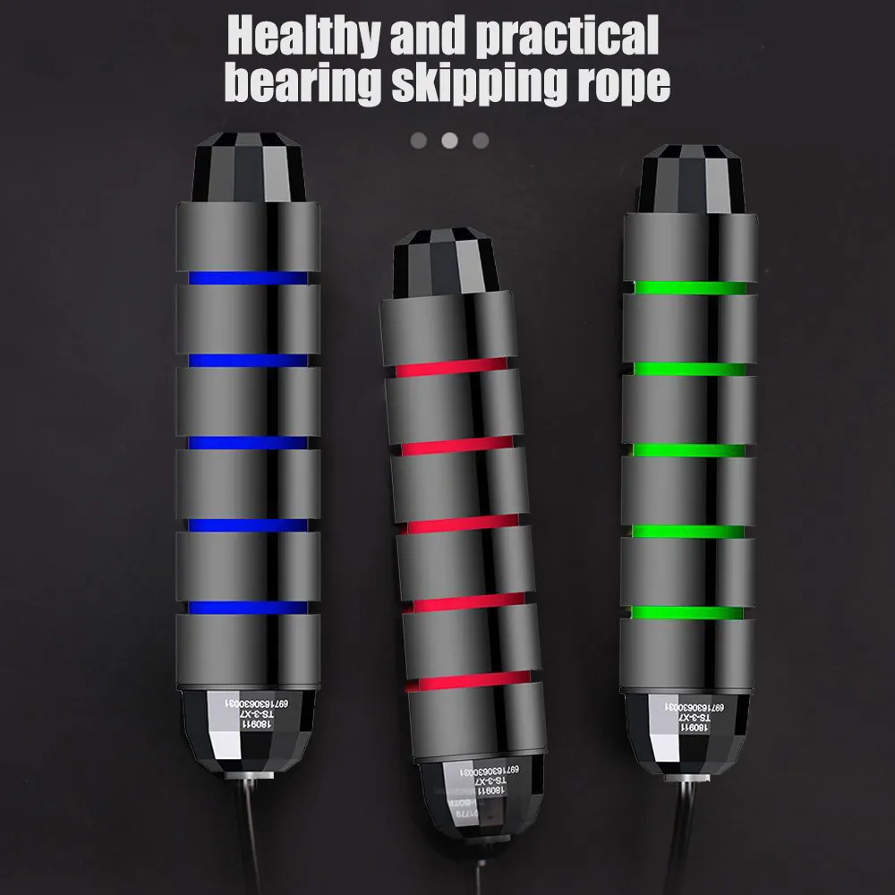 Движения гаджет Скакалка подарки ABS Черный Спорт Регулируемый игрушка для