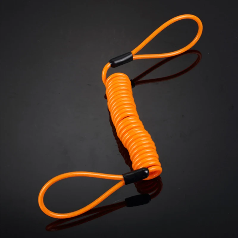 Stretch length 120cm icycle Lock Reminder Elastic Rope Anti Theft Bike Motorcycle Scooter Spring Cable Wire 4 color | Спорт и