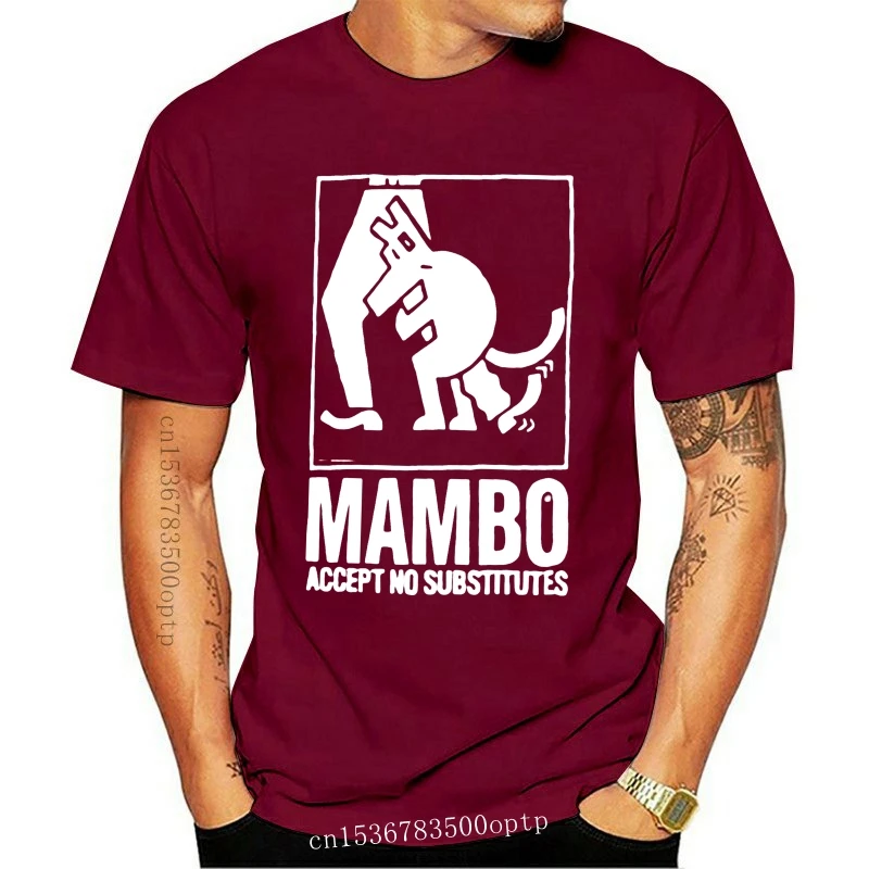 

89s Mambo Accept No Substitutes Dog Graphics T Shirt Black Surf Australia