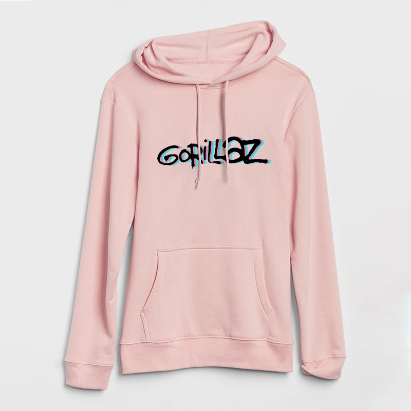 

2021 Music Band Gorillaz Cotton Hoodie Women Print Cartoon Sweatshirt Women Casual Long Sleeve Hip Hop Funny Top Street Clothing