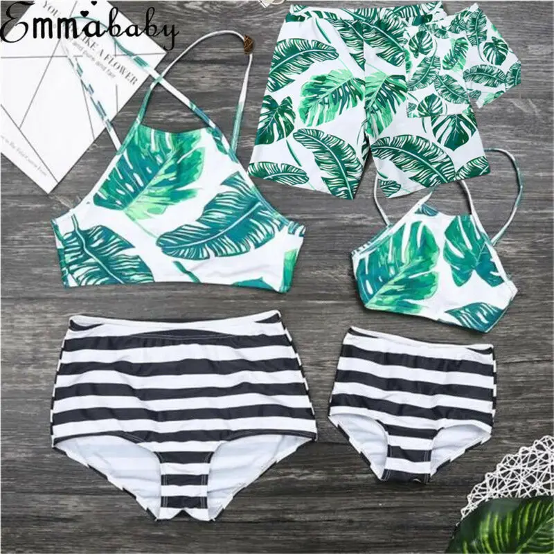 2020 Лидер продаж семейные парные купальники для матери отца девочек мальчиков