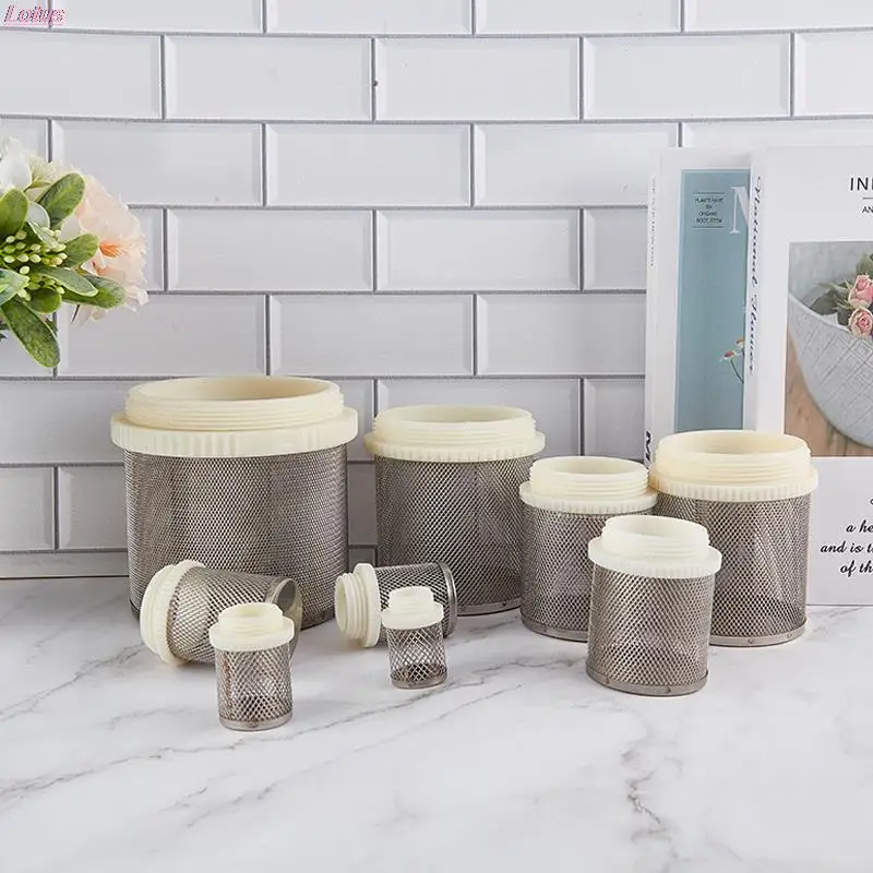 

1pc 4 ~ 20mm Water Pipe Filter Self-cleaning Pipe Garden Irrigation Aquarium Filter Stainless Steel Network Filter