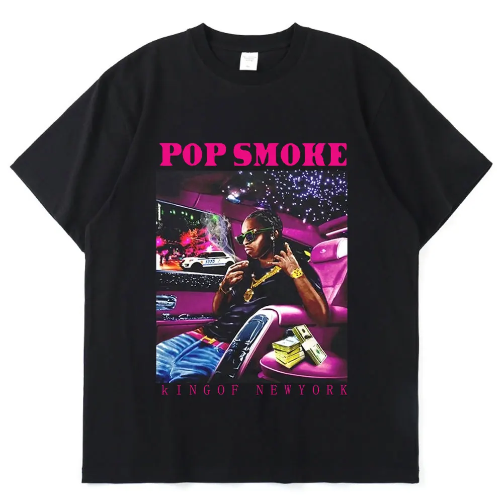 

Vintage Cool Rap Pop Smoke Men Women T Shirt Oversized Casual O Neck Hip Hop Short Sleeve T-Shirt Streetwear Men Tee Shirt