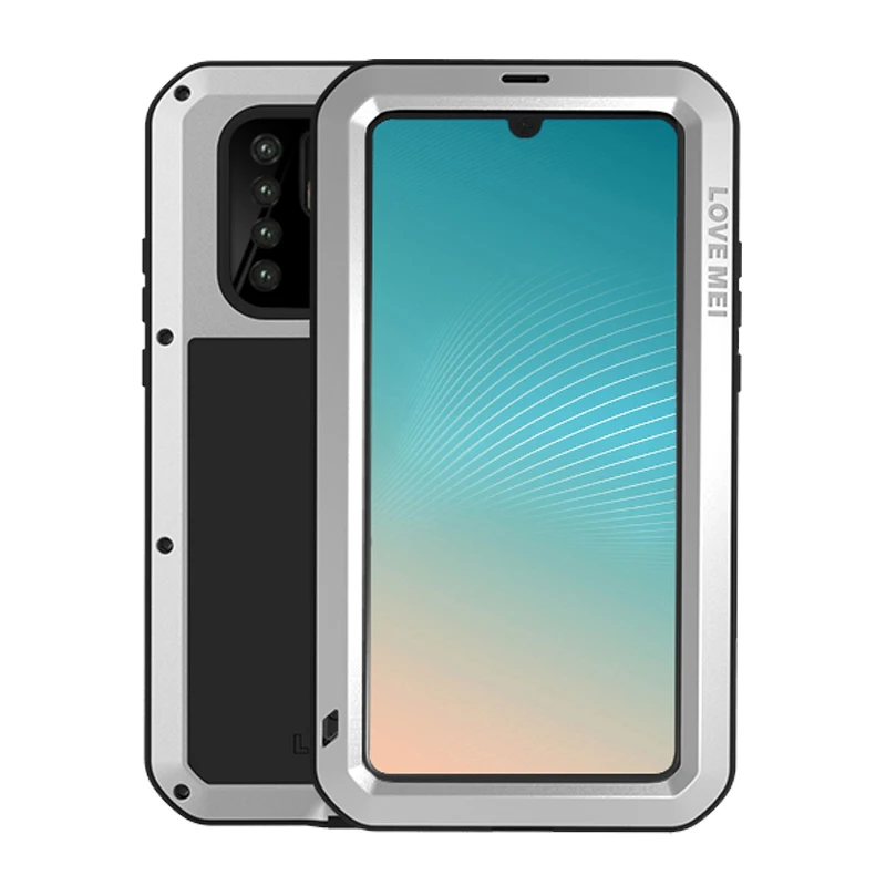 Silver Алюминиевый металлический защитный чехол для huawei P30 Pro, ударопрочный водонепроницаемый чехол на весь корпус с Gorrila, стеклянный чехол для huawei P30Pro, чехол-броня - Цвет: Silver