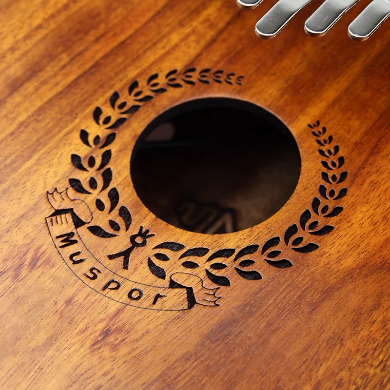 

Muspor Keys Thumb Piano EQ Kalimba Mbria Acacia Wood Link Speaker Electric Pickup with Bag Cable Tuner Hammer for Beginner