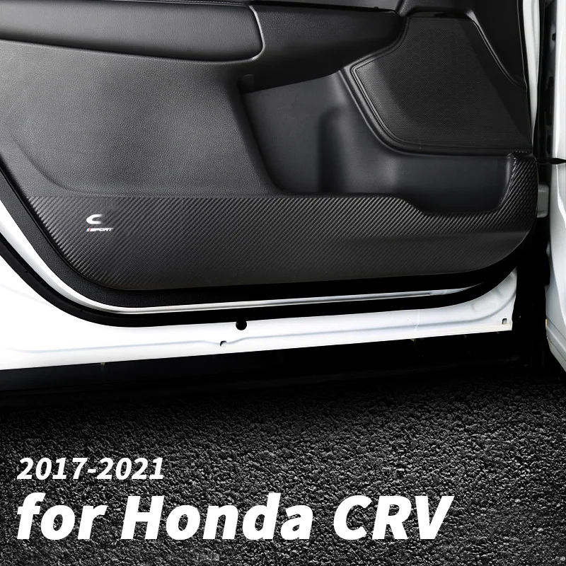 

Car door anti-kick pad door panel protective leather anti-dirty pad decoration accessories For Honda CR-V crv 2017 18 19 20 2021