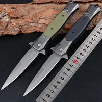 folding knife outdoor multifunctional g10 steel handle folding knife 3cr fruit pocket knife portable camping knife