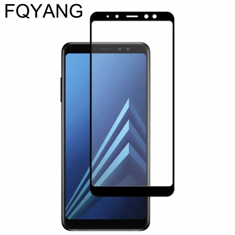 FQYANG полное покрытие закаленное стекло для Samsung A3 A5 A7 2017 J2 Pro 2018 Защитная пленка