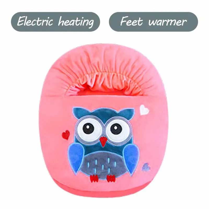 Электронная грелка для ног теплая обувь с мультяшным изображением сокровищ