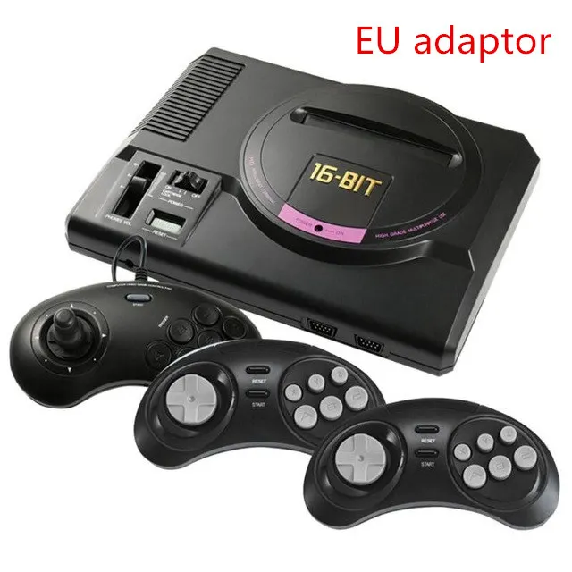 Белый GTIPPOR 16BIT HD MEGA DRIVE MD1 TV VIDEO GAME CONSOLE WITH HDMI AV OUTPUT 2.4G WIRELESS CONTROLLER - Цвет: Белый