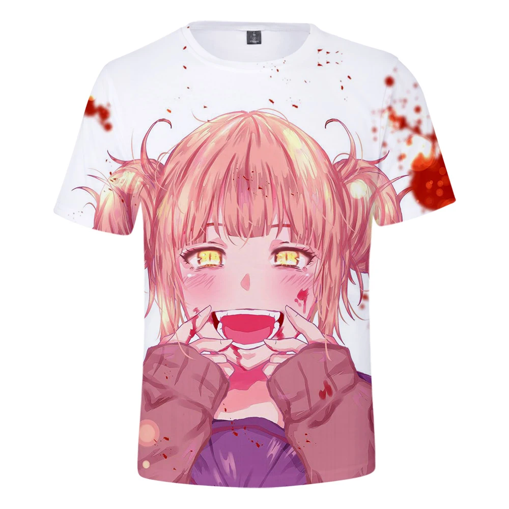 

2021 3D Himiko Toga Printed T-shirt Men Women Fashion Harajuku Japanese Anime Casual T Shirts Summer New Short Sleeve Tee Tops