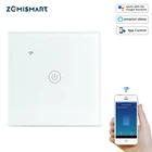 Zemismart Tuya, WiFi светильник, переключатель, нейтральный, опционально, один, два, три группы, Alexa, Google, домашний помощник, умный контроль жизни
