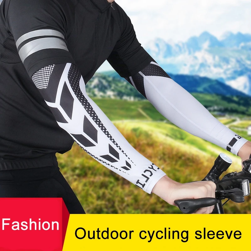 

1 Pair Arm Sleeve Adult Wicking Breathable Cool Sunshade Hand Elbow Protection Cover Outdoor Summer Cycling Sportswear Accessory