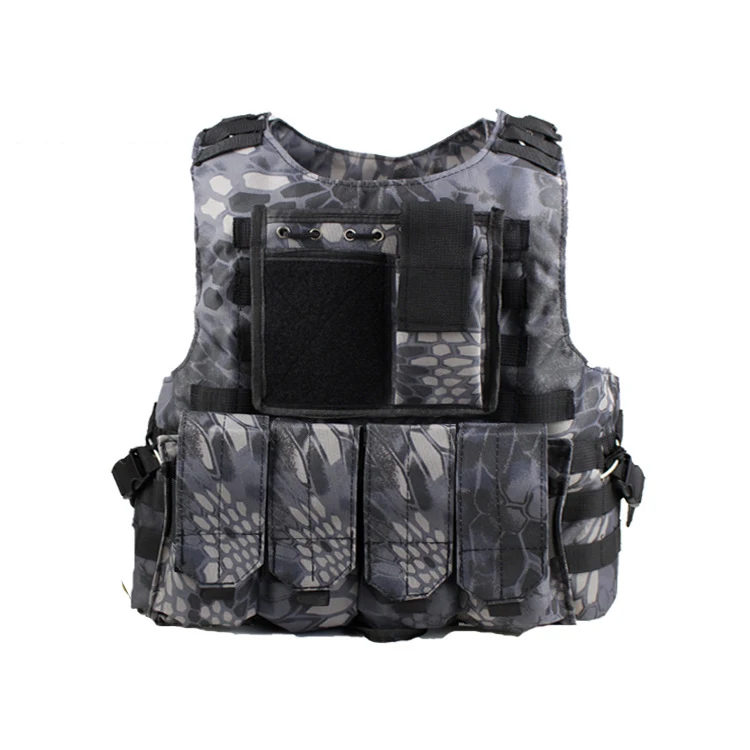 Black Python Военный жилет тактический страйкбол боевой жилет армейский Molle Штурмовое поле оборудование Охота верхняя одежда CS жилет 10 цветов - Цвет: Black Python