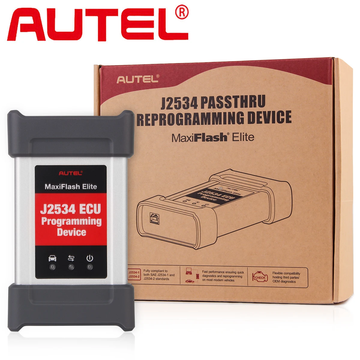 

Autel MaxiFlash Elite J2534 ECU Programming Accessory Tool Original For Autel MK908,MS908,MS908S,MK908P,MS908S Pro,MaxiSys Elite