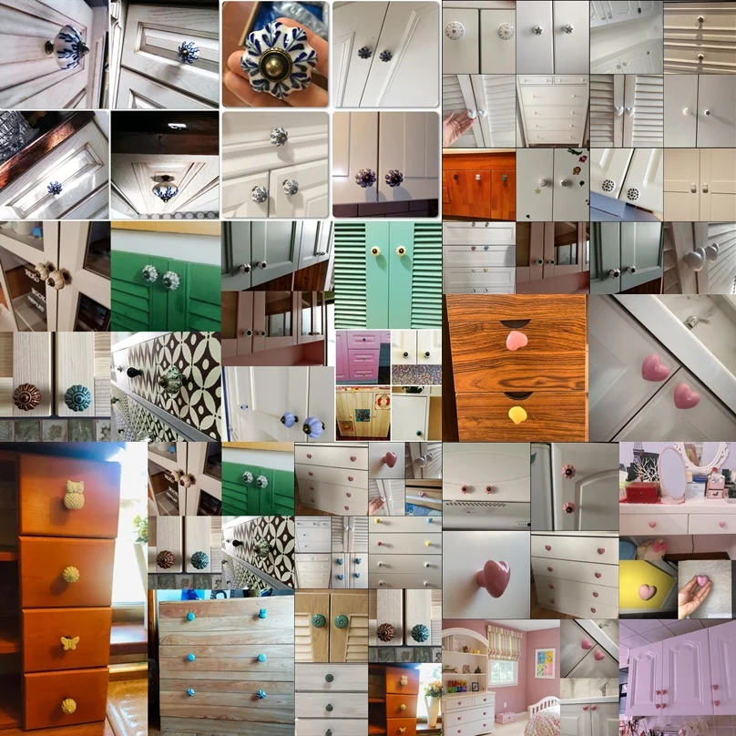 1x потертые восстановленные винтажные ручки ручной работы Аутентичные