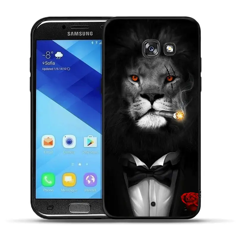 Фото Роскошный чехол с изображением льва тигра для Samsung Galaxy A20 A30 A50 A3 A5 A7 2016 2017 A6 A8 Plus A9 2018 Роскошный чехол с изображением льва тигра для Samsung Galaxy A20 A30 A50 A3 A5 A7 2016 2017 A6 A8 Plus A9 2018