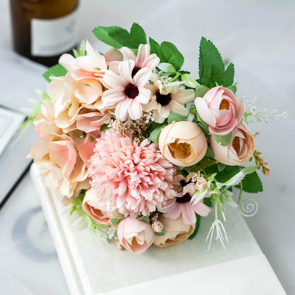 1 букет высокого качества имитация искусственного цветка розы сделай сам