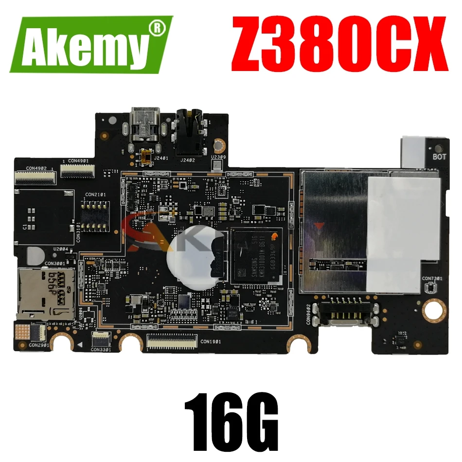 

AKEMY Z380CX Tablet Motherboard For ASUS Z380CX Z380C Test Original Mainboard 16G
