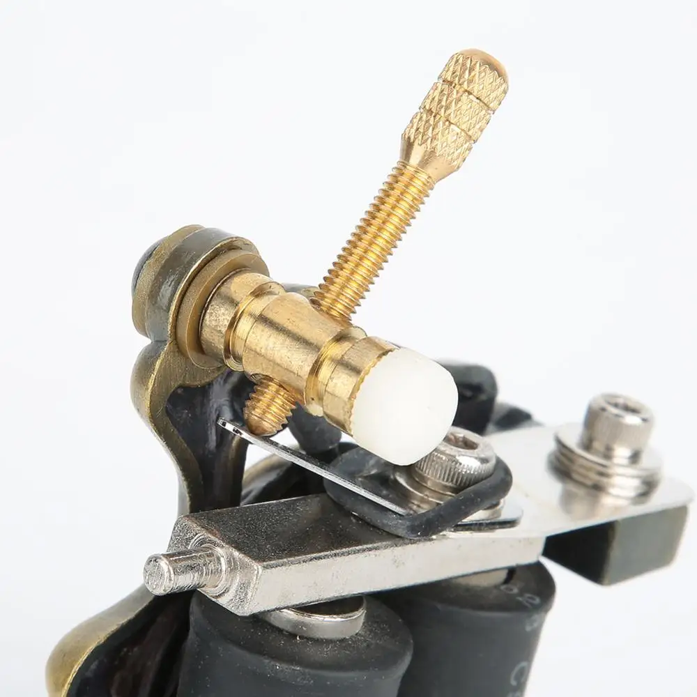 

Professional 25000 RPM Vintage Embossment Skull Tattoo Machine Gun Wrap Coils For Shader Liner Permanent Makeup Machine Supplies