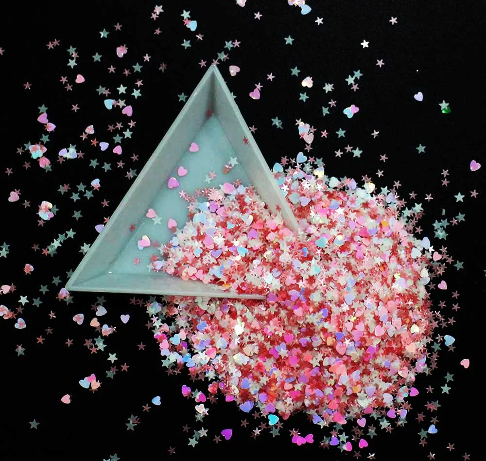 10 г блестящие цветные блестки для ногтей разные формы 3D дизайн ногтей блестки для маникюра украшения для ногтей
