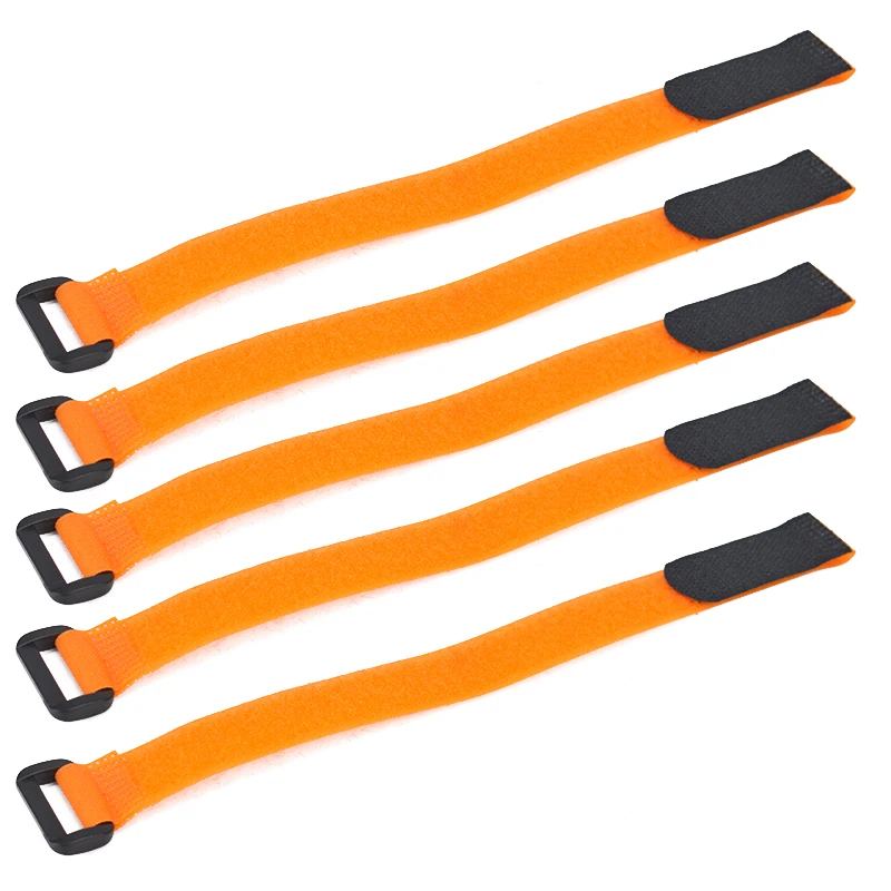 20X300mm orange 5 шт./партия, держатель для руля велосипеда, держатель для велосипедного фонарика, веревка, повязки, универсальный нейлоновый липкий галстук, фиксированные элементы, Ручка велосипеда - Цвет: 20X300mm orange