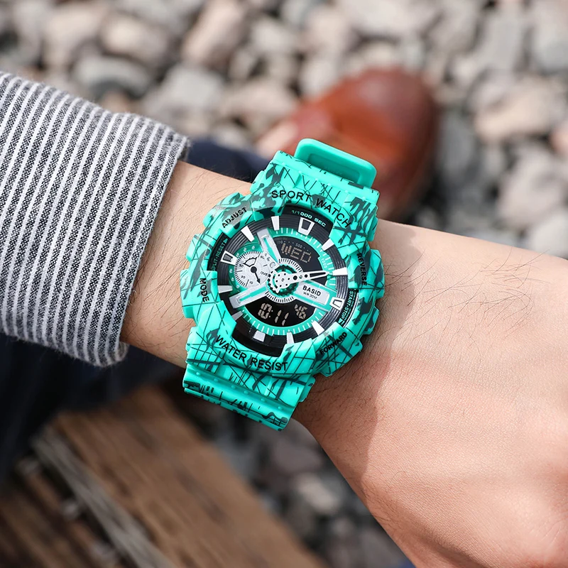 Часы наручные BASID мужские/женские спортивные водонепроницаемые брендовые