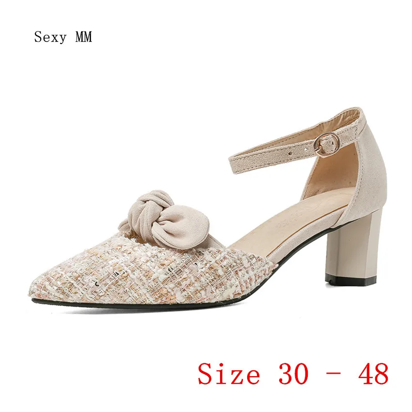 

Low High Heels Women D'Orsay Pumps Low High Heel Shoes Woman Shoes Small Plus Size 30 31 32 33 - 40 41 42 43 44 45 46 47 48
