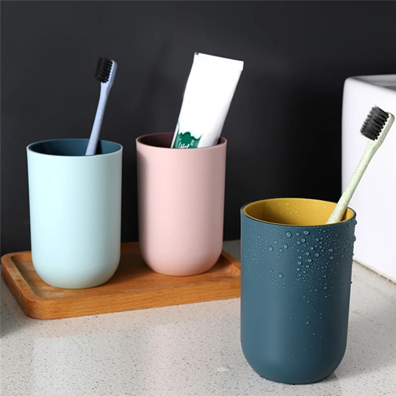 

Simple Nordic Travel Portable Washing Cup Bathroom Sets Plastic Toothbrush Holder Tooth Brush Storage Organizer Cup