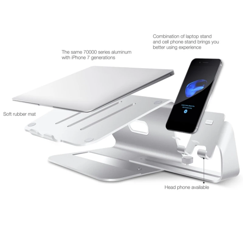 Подставка для ноутбука подставка планшетного компьютера из алюминиевого сплава